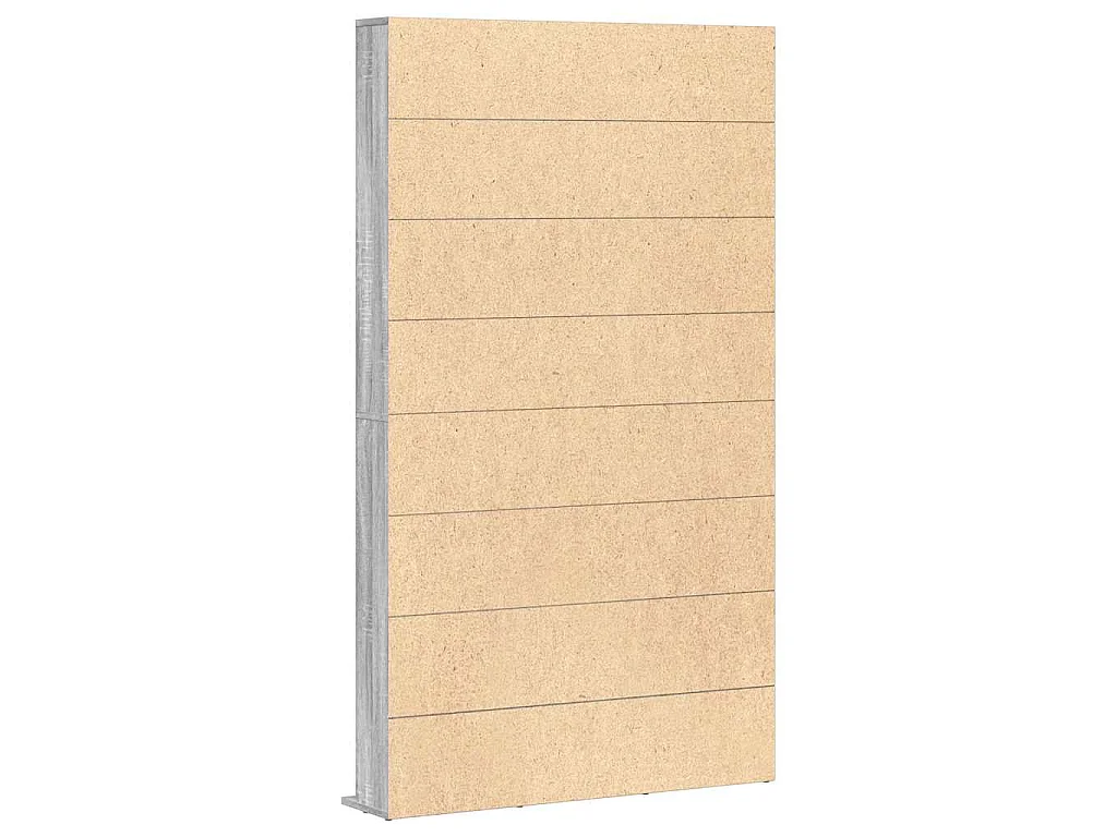 Estante de CD madera contrachapada gris Sonoma 102x23x177,5 cm