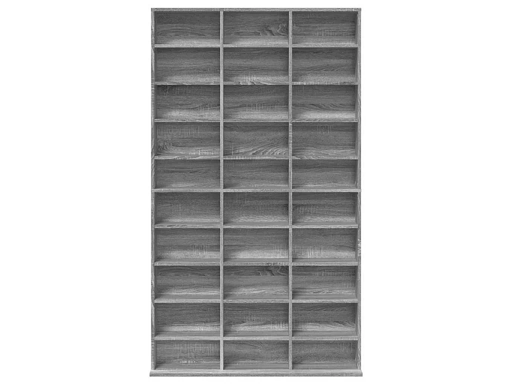 Estante de CD madera contrachapada gris Sonoma 102x23x177,5 cm