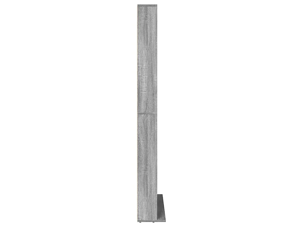 Estante de CD madera contrachapada gris Sonoma 102x23x177,5 cm