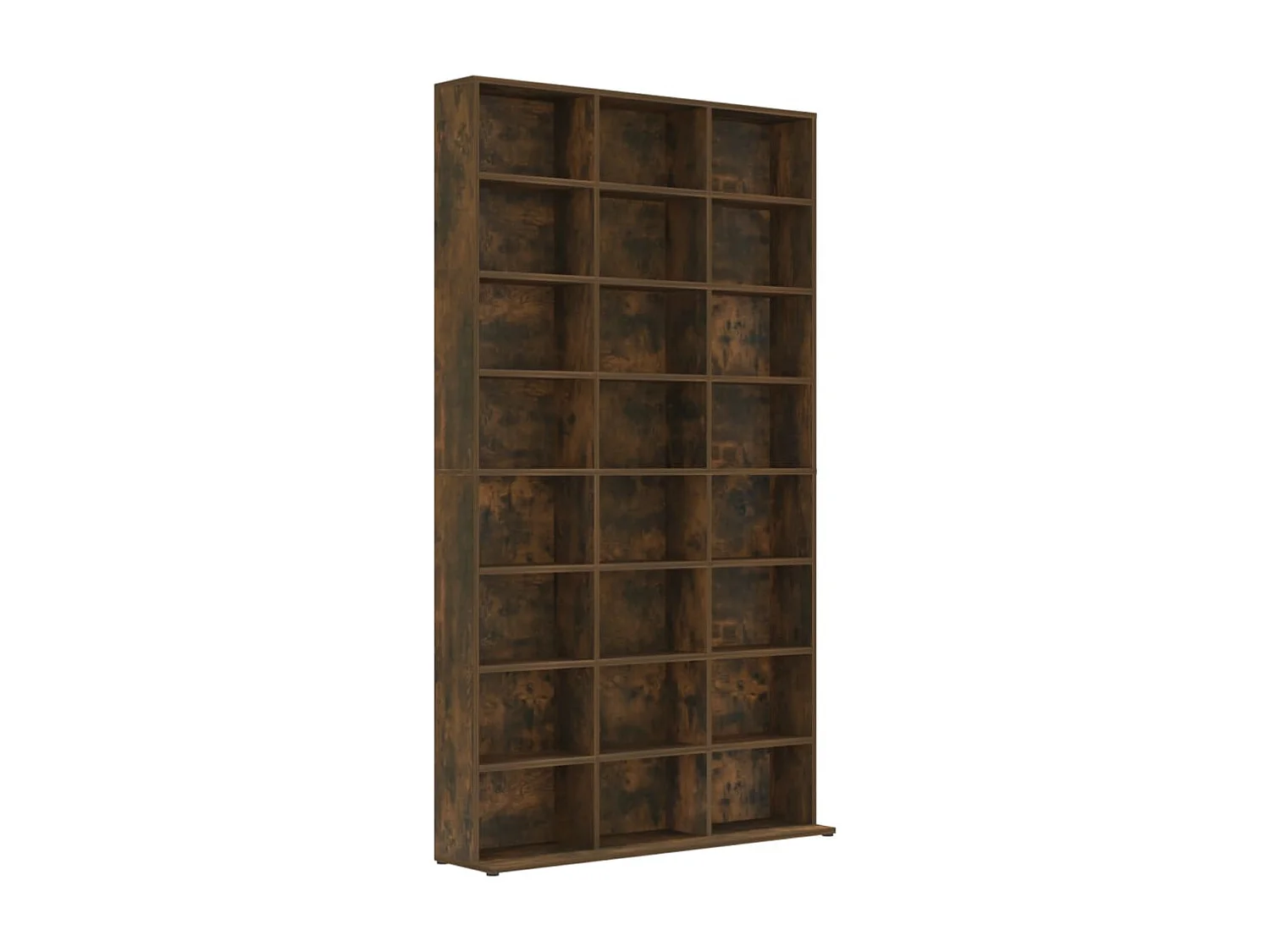 Armoire à CD Chêne fumé 102x23x177,5 cm Bois d'ingénierie