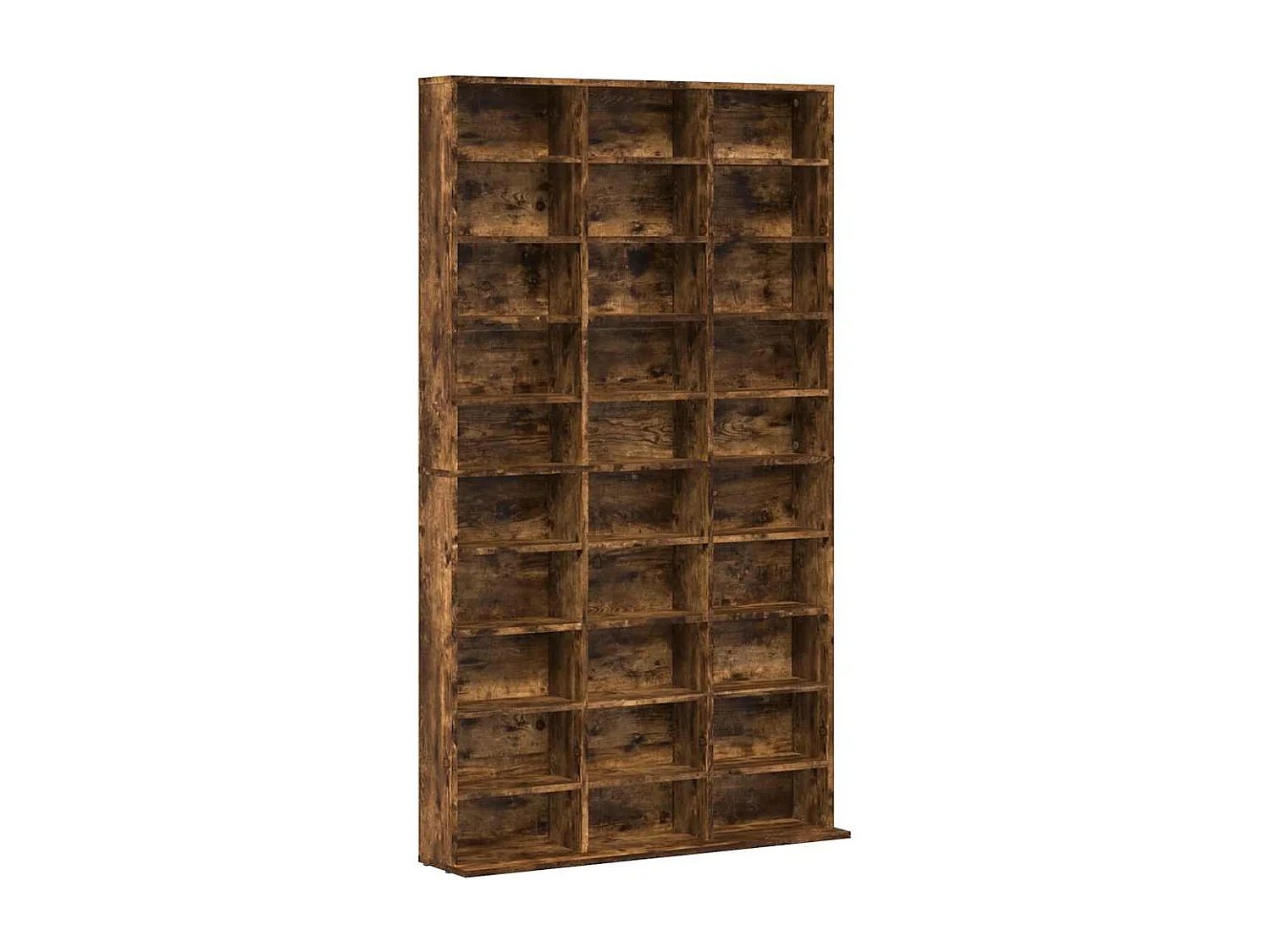 Cd-kast 102x23x177,5 cm bewerkt hout gerookt eikenkleurig