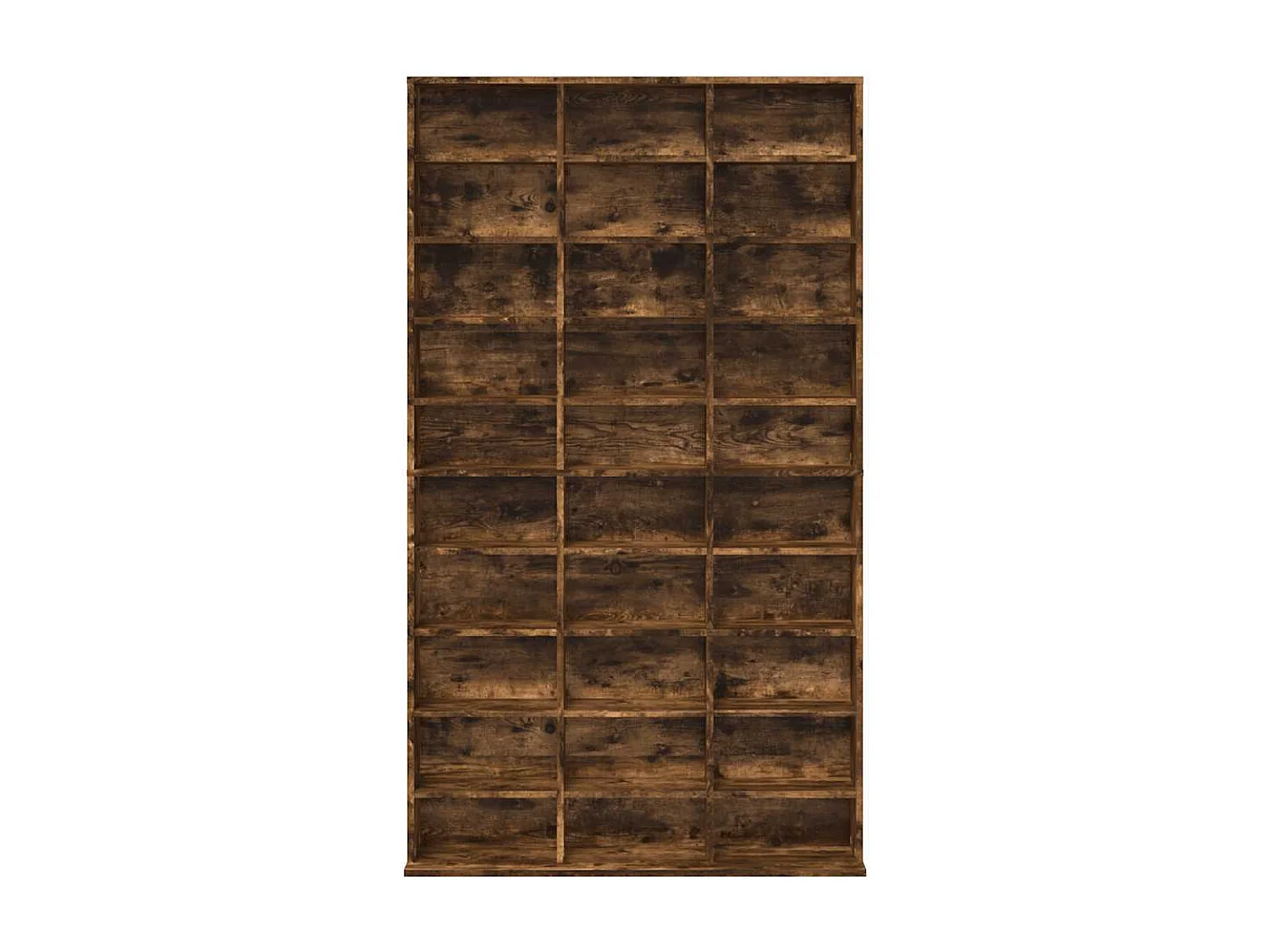 Cd-kast 102x23x177,5 cm bewerkt hout gerookt eikenkleurig