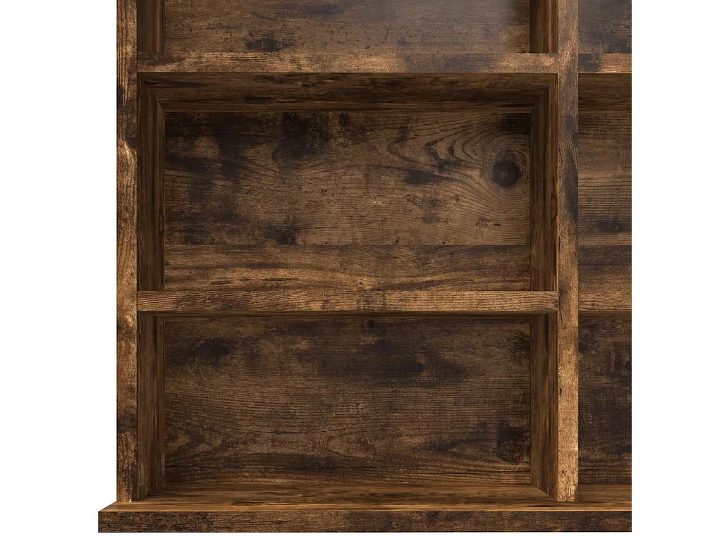 Cd-kast 102x23x177,5 cm bewerkt hout gerookt eikenkleurig
