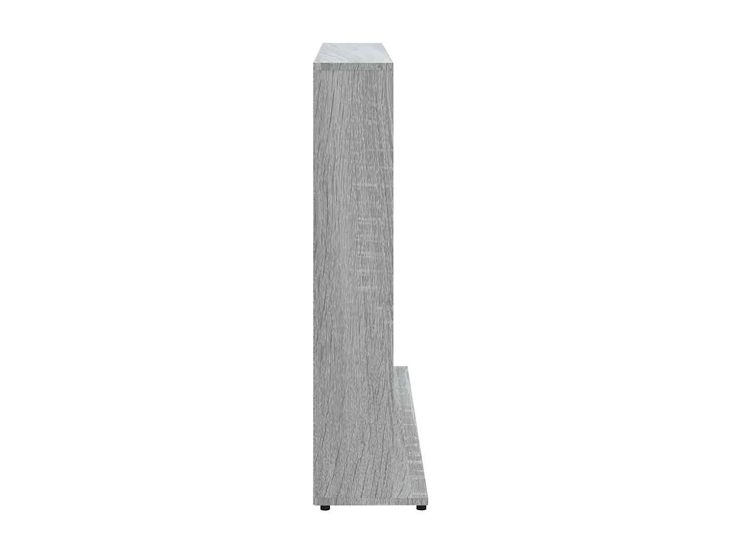 Estantería para CDs madera contrachapada gris 100x23x89,5 cm