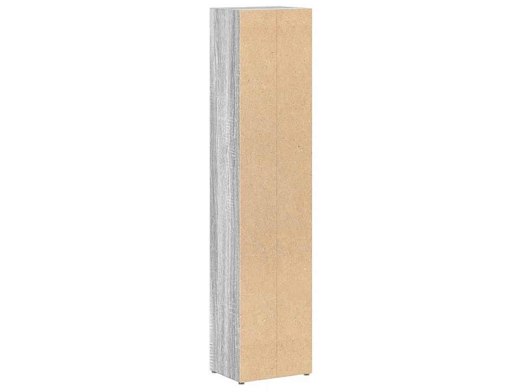 CD-Regale 2 Stk. Grau Sonoma 21x16x93,5 cm Holzwerkstoff
