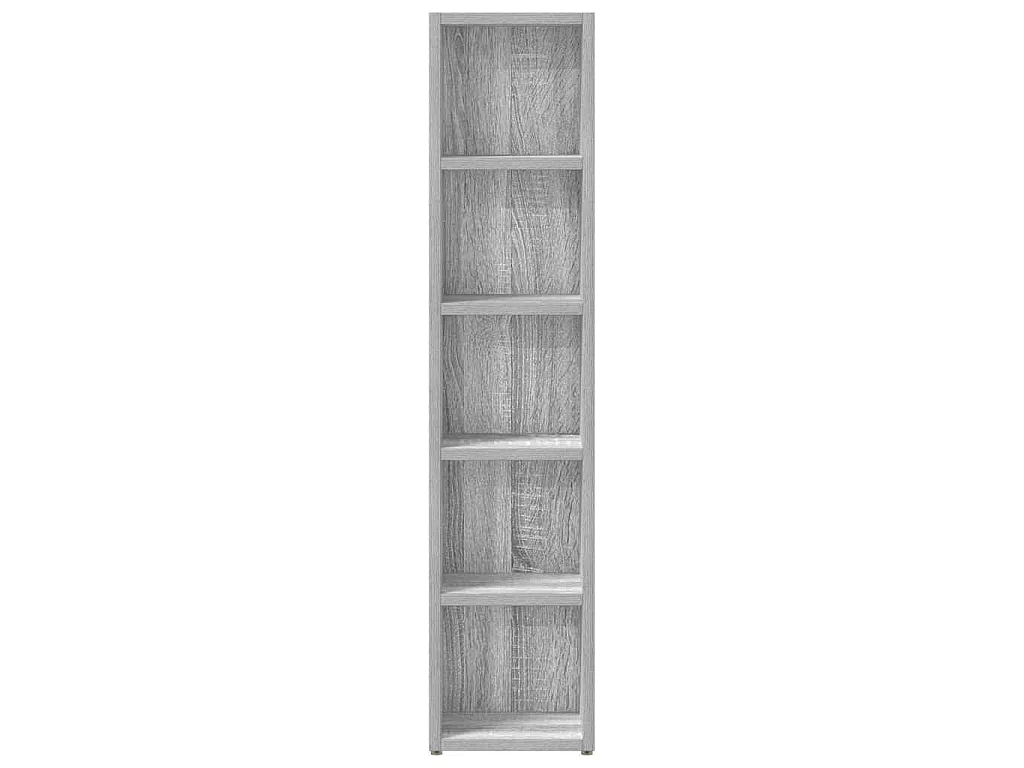 Armoires à CD 2 pcs Sonoma gris 21x16x93,5 cm Bois d'ingénierie