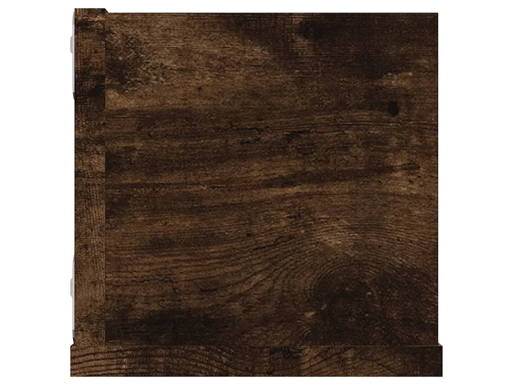 Étagère murale à CD Chêne fumé 100x18x18 cm Bois d'ingénierie