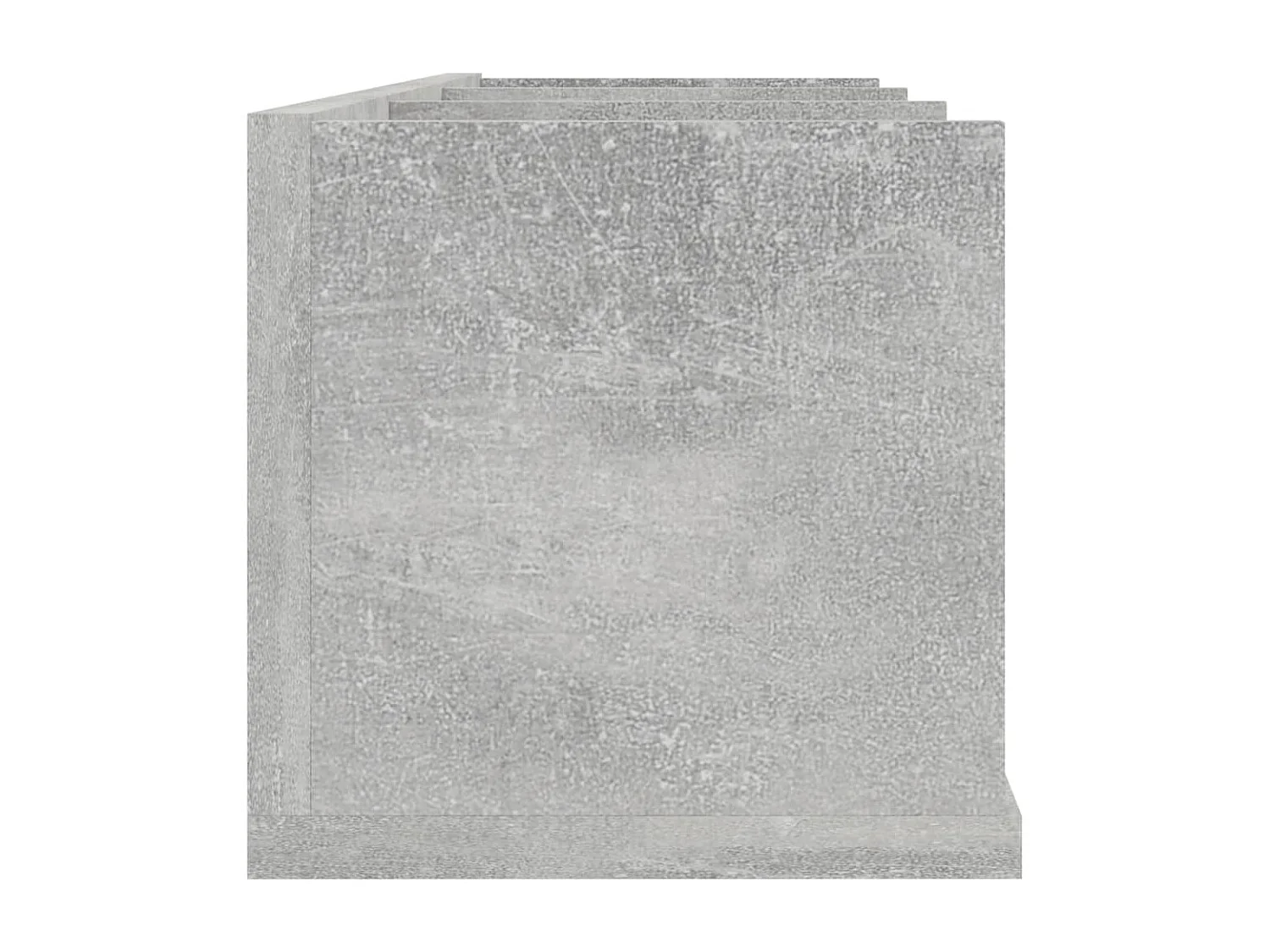 Étagère murale à CD Gris béton 75x18x18 cm Bois d'ingénierie