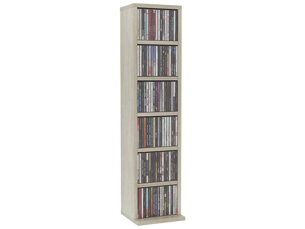 Armoire à CD Chêne sonoma 21x20x88 cm Bois d'ingénierie