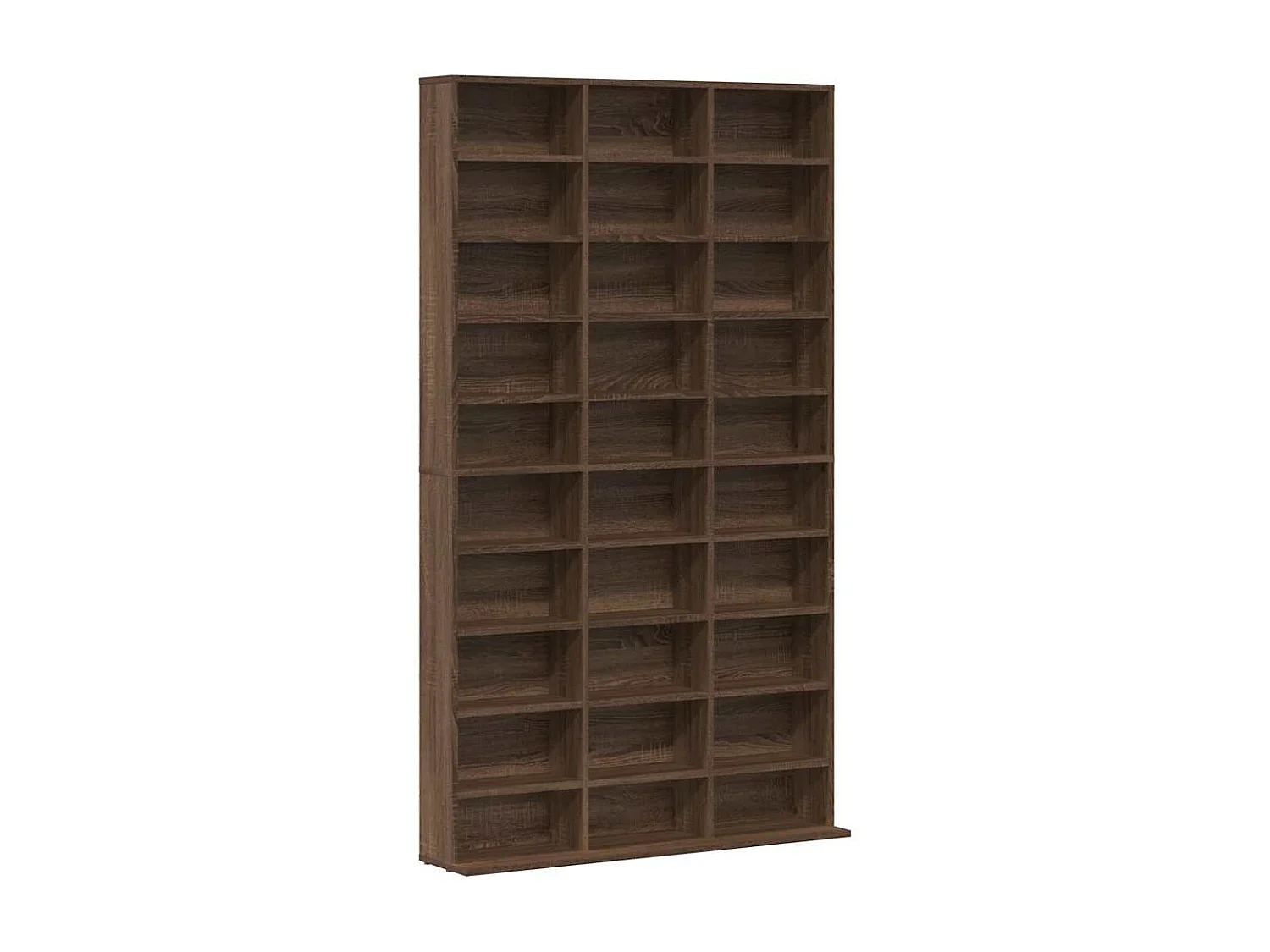 CD-Regal Braun Eichen-Optik 102x23x177,5 cm Holzwerkstoff
