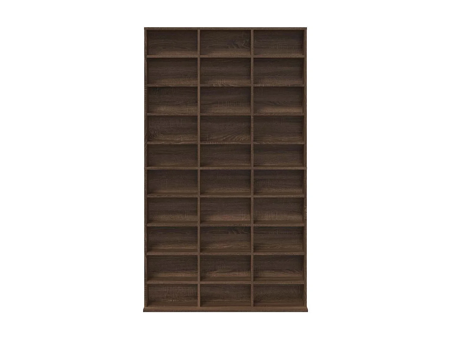 CD-Regal Braun Eichen-Optik 102x23x177,5 cm Holzwerkstoff