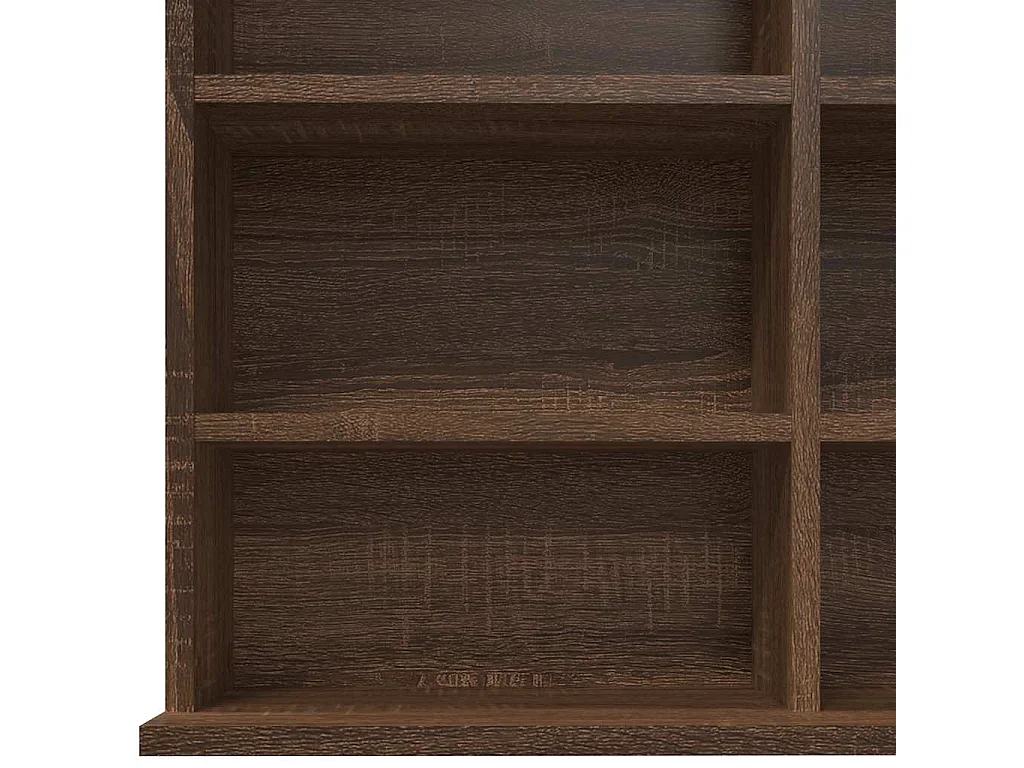 CD-Regal Braun Eichen-Optik 102x23x177,5 cm Holzwerkstoff