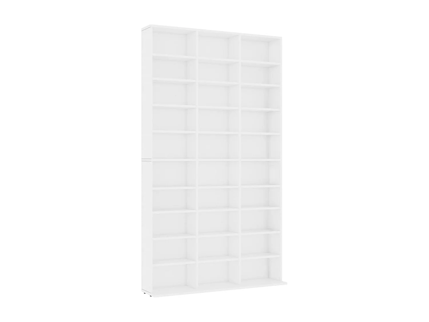 Armoire à CD Blanc 102x16x177,5 cm Bois d'ingénierie