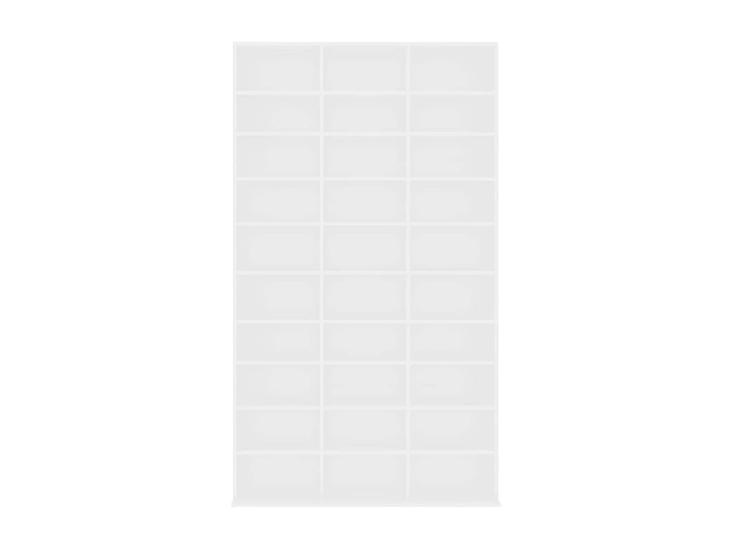 Armoire à CD Blanc 102x16x177,5 cm Bois d'ingénierie