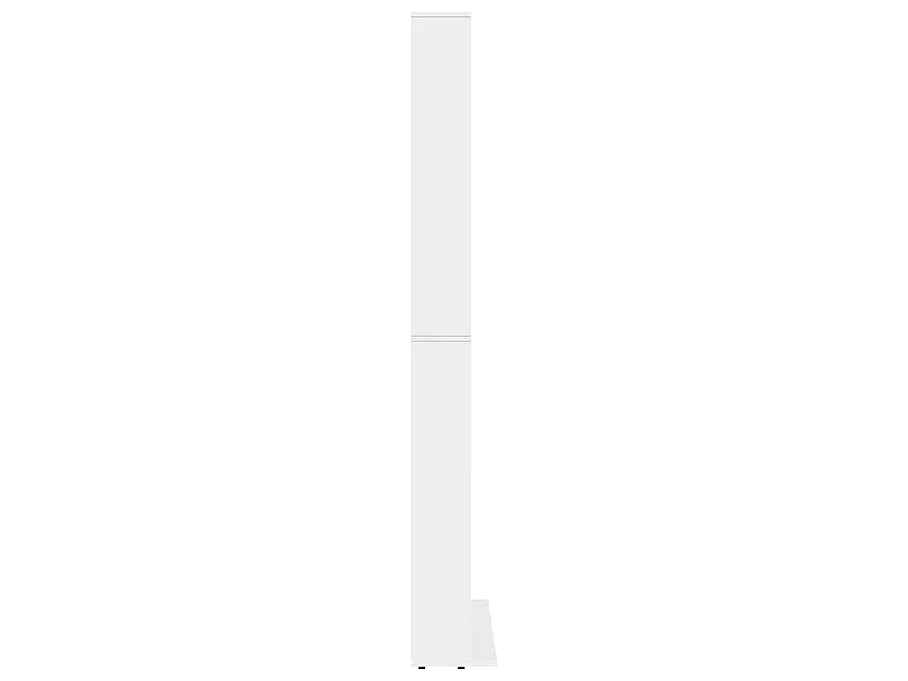 Cd-kast 102x23x177,5 cm bewerkt hout wit