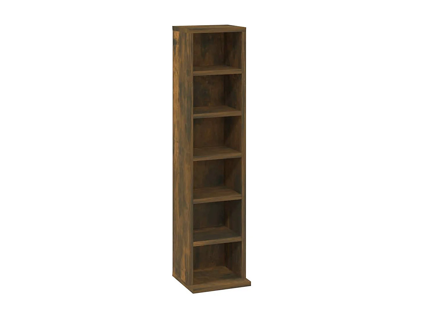 Armoire à CD Chêne fumé 21x20x88 cm Bois d'ingénierie
