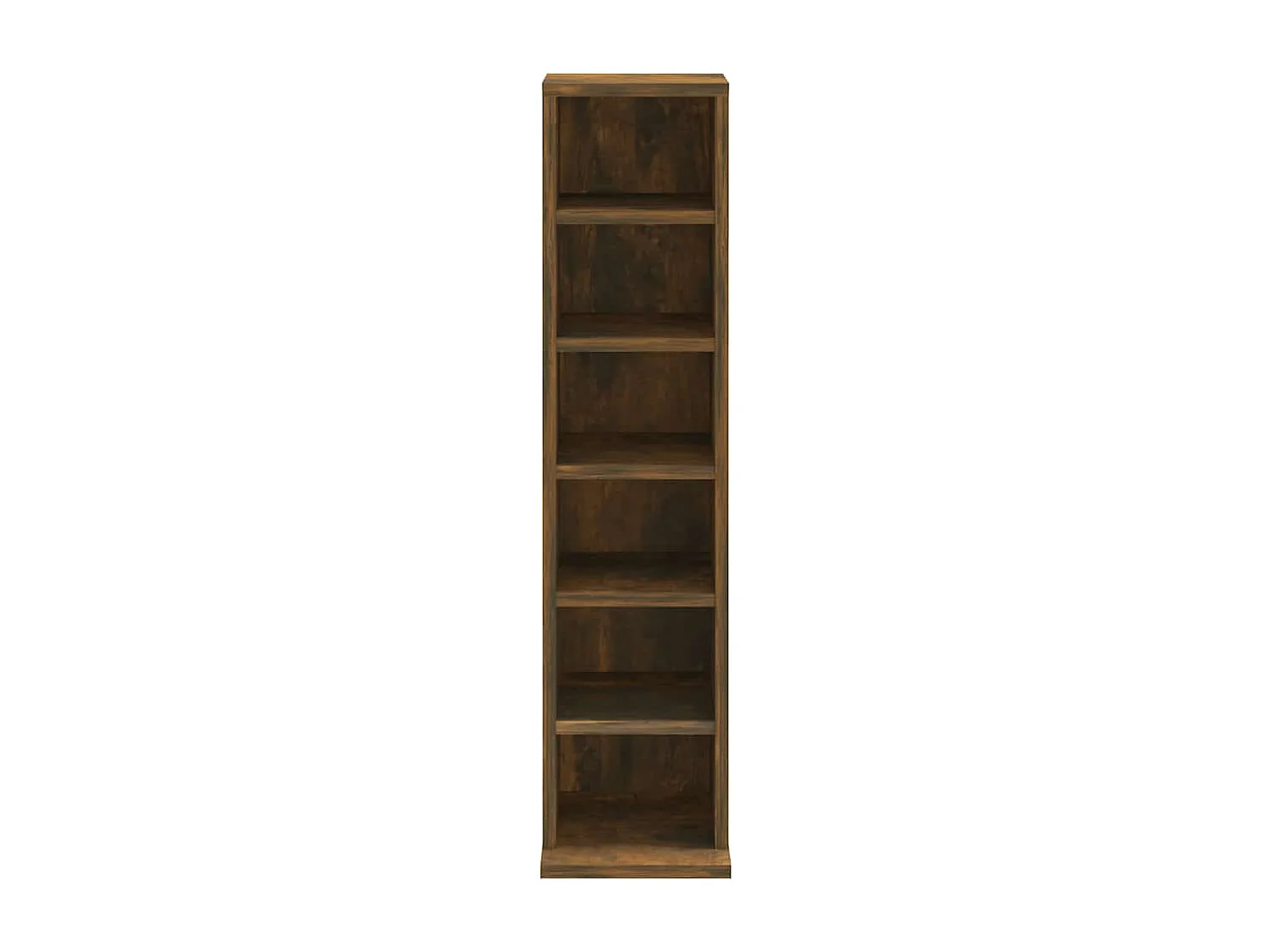 Armoire à CD Chêne fumé 21x20x88 cm Bois d'ingénierie
