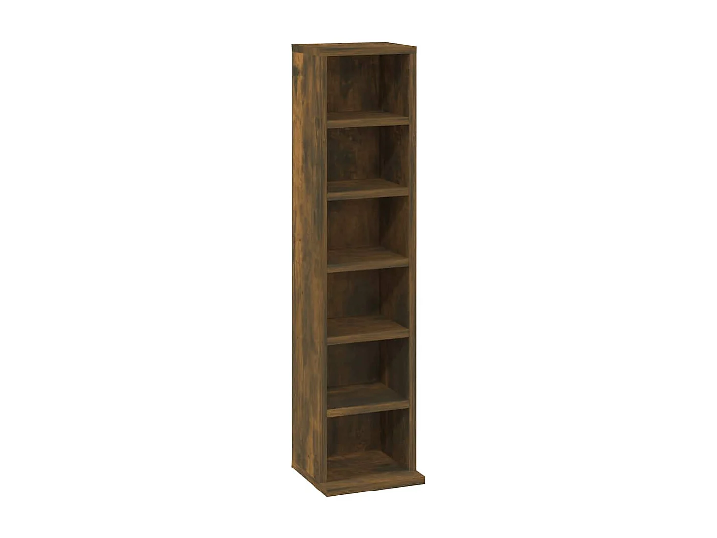 Armoire à CD Chêne fumé 21x20x88 cm Bois d'ingénierie