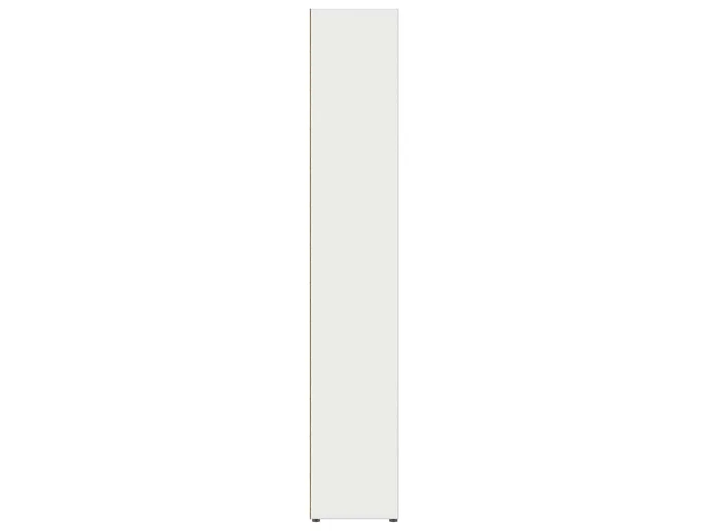 Armários para CD 2 pcs 21x16x93,5 cm contraplacado branco