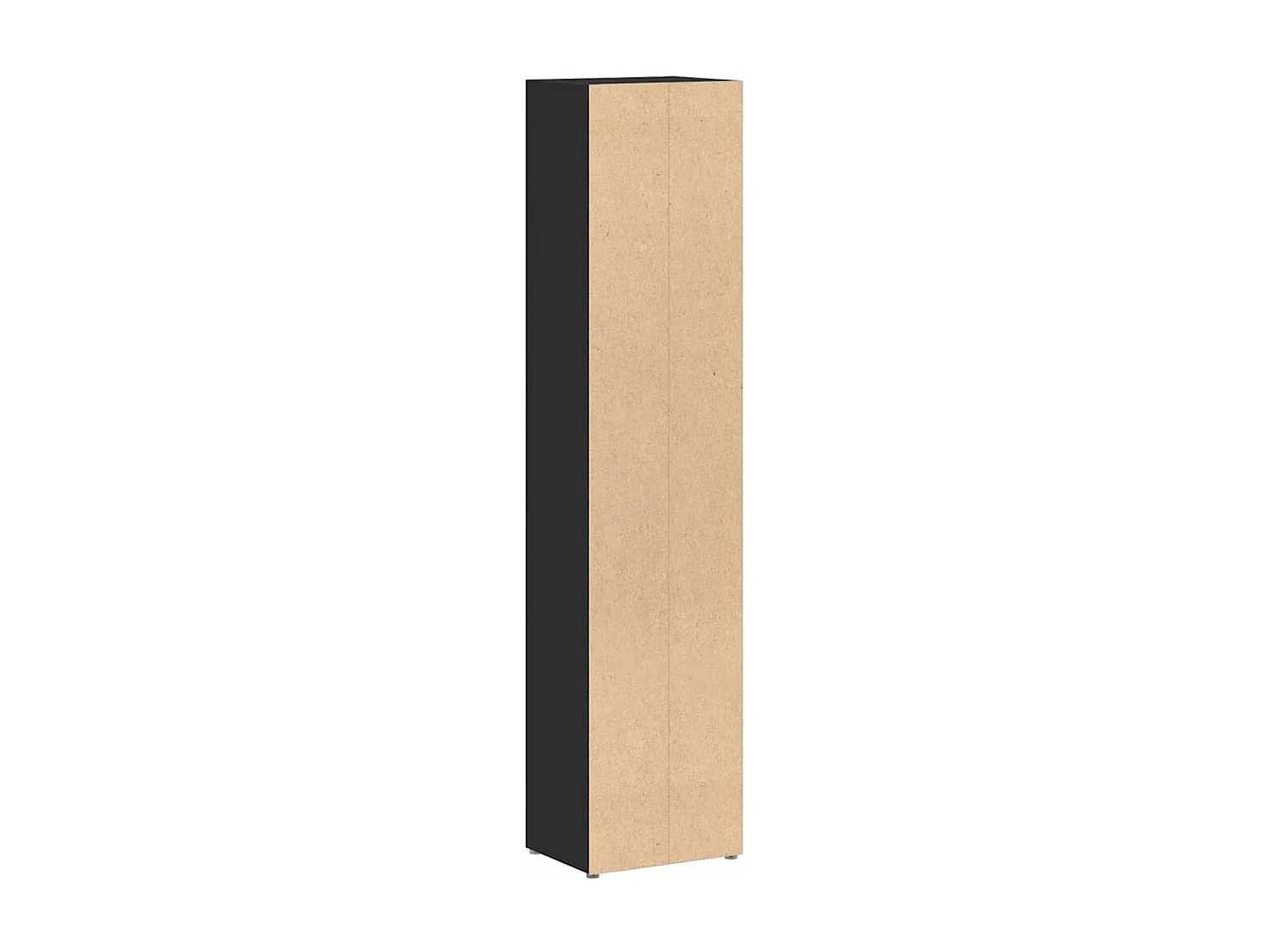 Estantería para CDs 2 uds contrachapada negro 21x16x93,5 cm