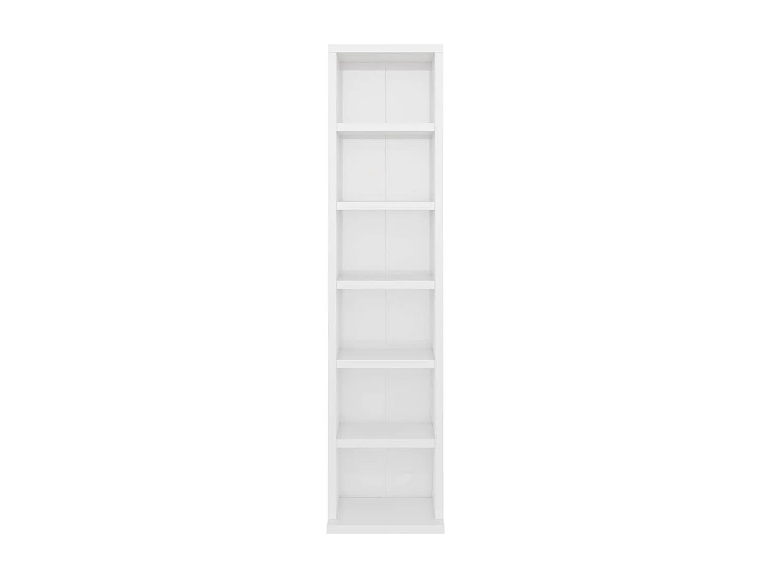 Armoire à CD Blanc brillant 21x20x88 cm Bois d'ingénierie