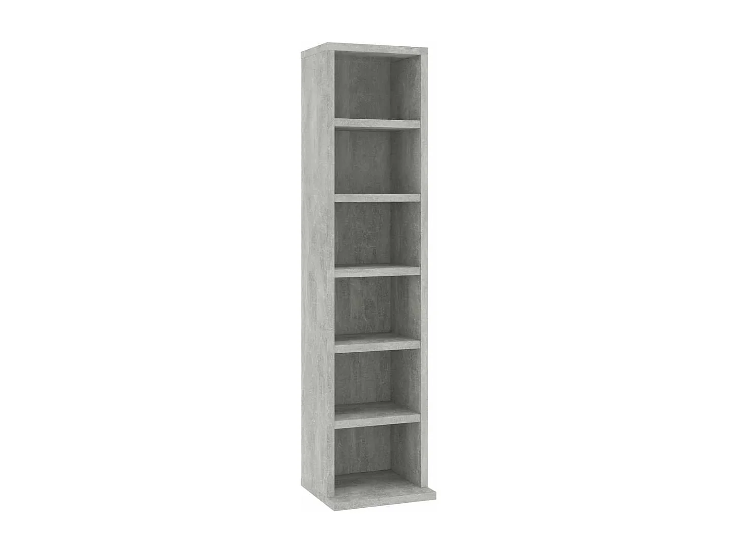 CD-Schrank Betongrau 21x20x88 cm Holzwerkstoff