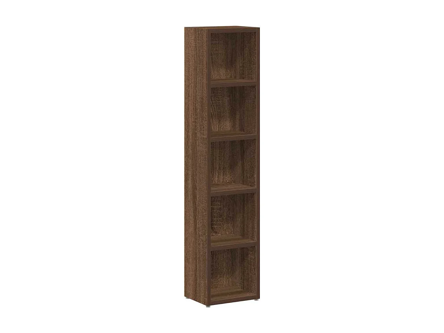 Armoires à CD 2 pcs Chêne marron 21x16x93,5cm Bois d'ingénierie