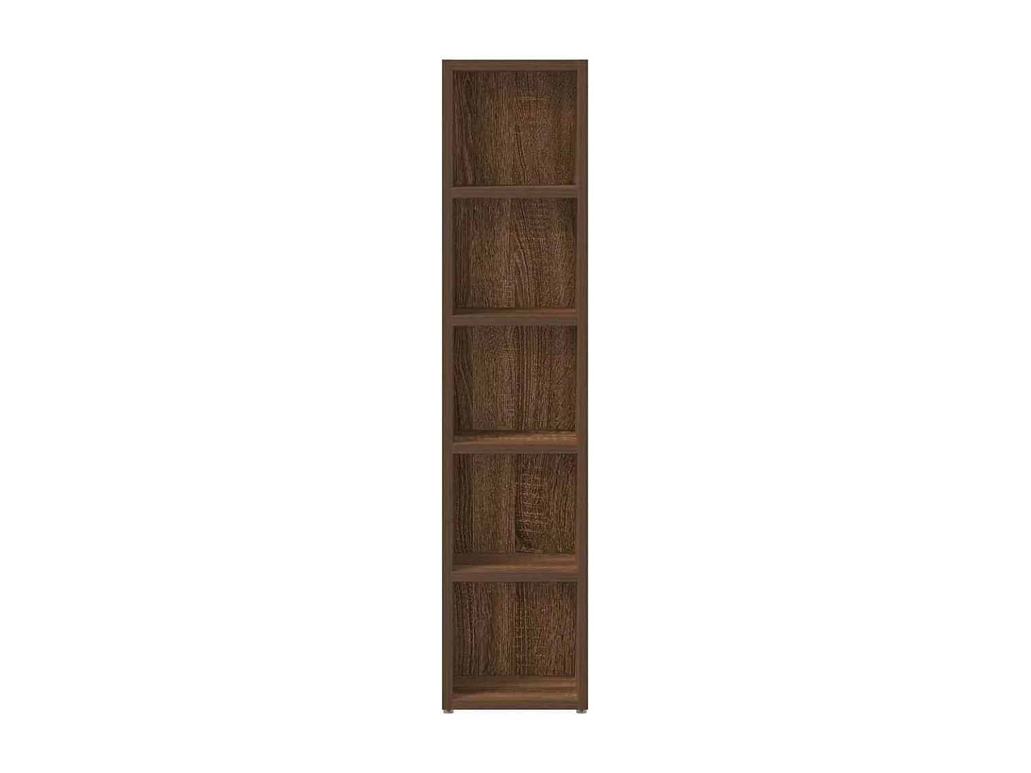 Armoires à CD 2 pcs Chêne marron 21x16x93,5cm Bois d'ingénierie