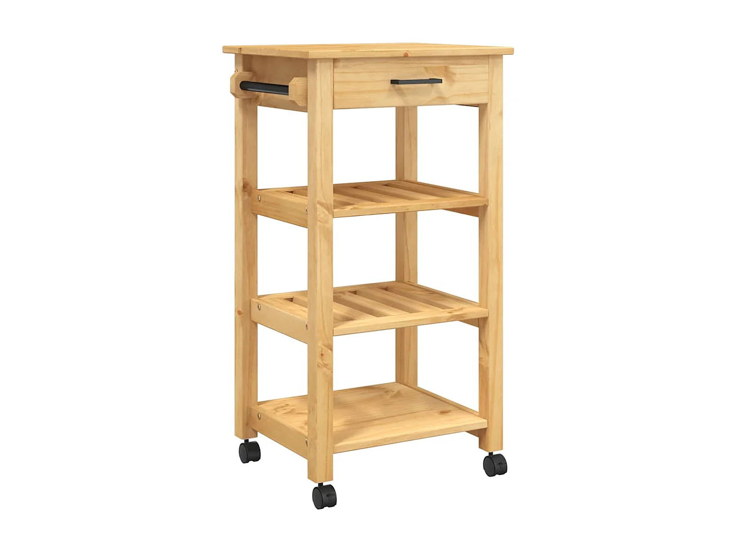 Chariot de cuisine MONZA 48x40x88,5 cm bois massif de pin