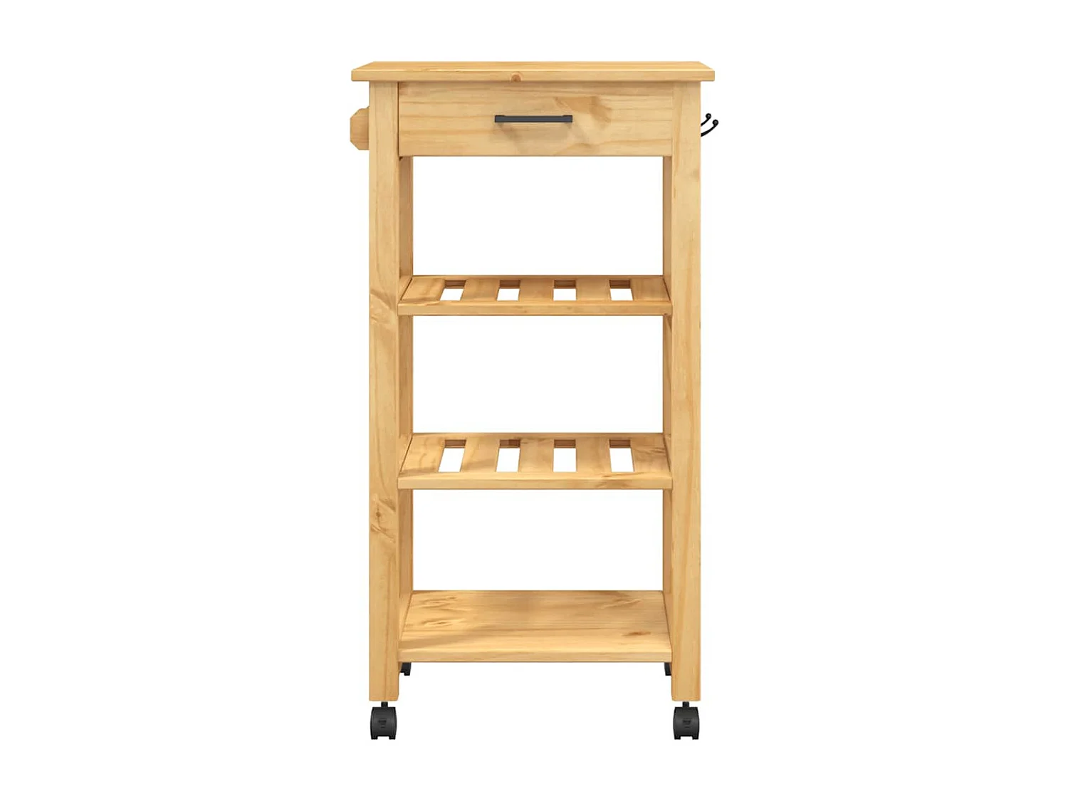 Chariot de cuisine MONZA 48x40x88,5 cm bois massif de pin