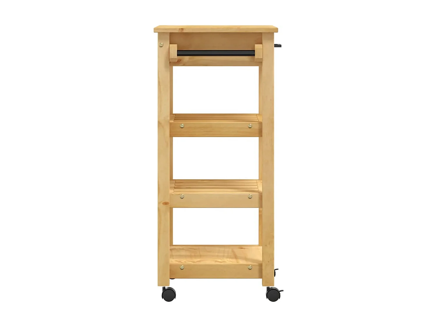 Chariot de cuisine MONZA 48x40x88,5 cm bois massif de pin