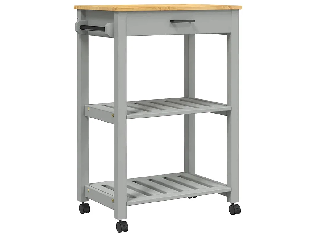 Carrinho de cozinha MONZA 60x40x88,5 cm madeira de pinho maciça