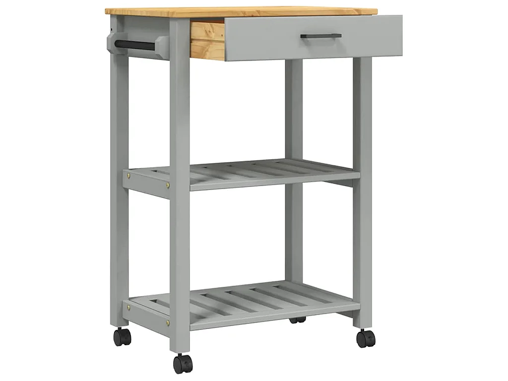 Carrinho de cozinha MONZA 60x40x88,5 cm madeira de pinho maciça