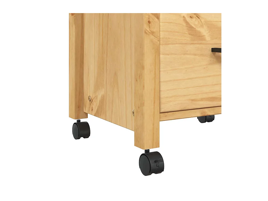 Chariot de cuisine MONZA 48x40x88,5 cm bois massif de pin