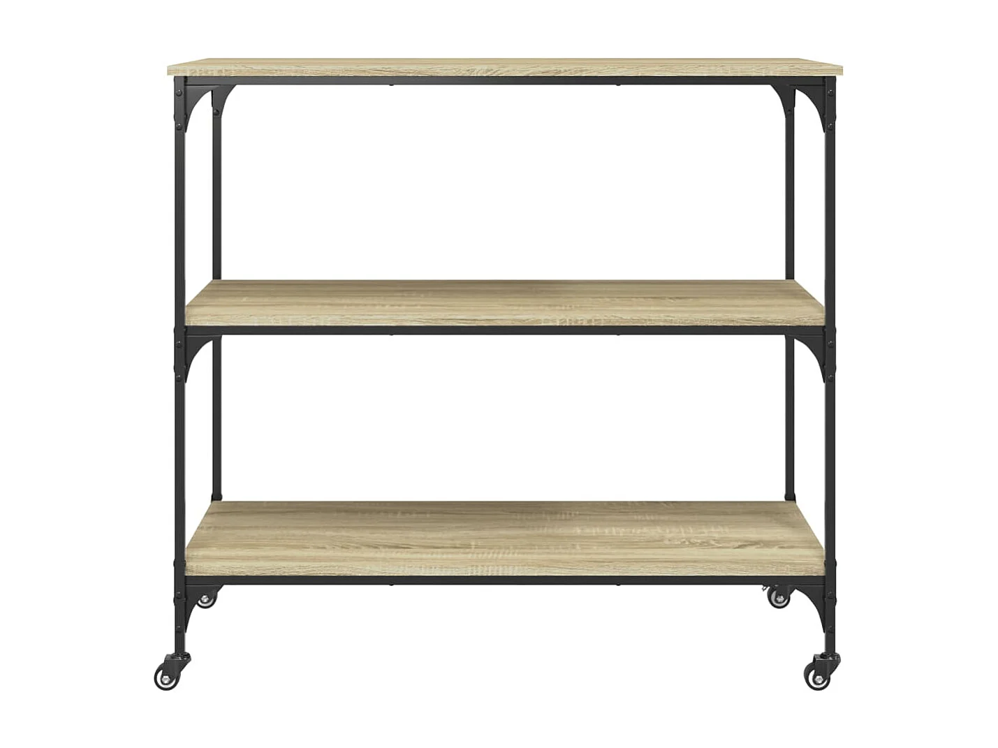 Chariot de cuisine chêne sonoma 102x50x95 cm bois d'ingénierie