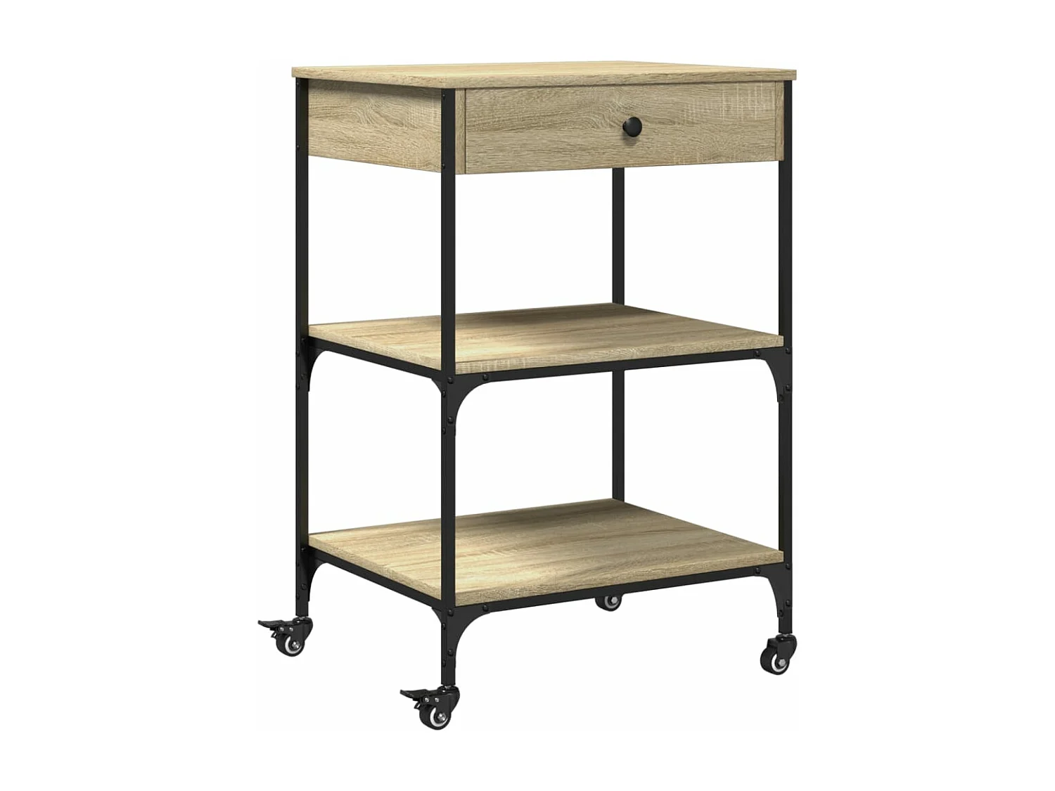 Küchenwagen Sonoma-Eiche 60x48x89,5 cm Holzwerkstoff