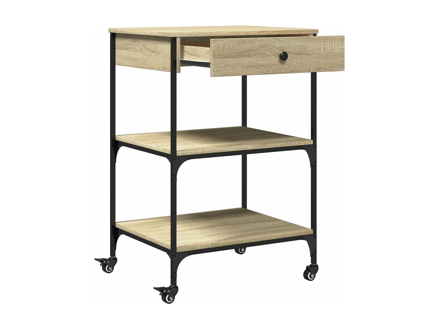 Küchenwagen Sonoma-Eiche 60x48x89,5 cm Holzwerkstoff