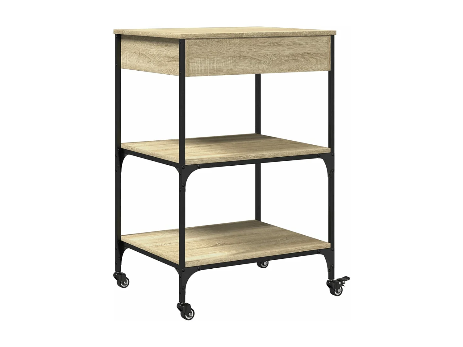 Küchenwagen Sonoma-Eiche 60x48x89,5 cm Holzwerkstoff