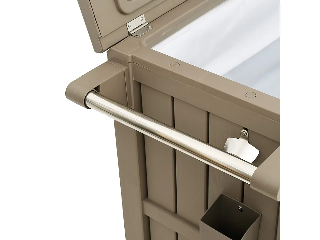 Serveerwagen 3-in-1 polypropeen lichtbruin