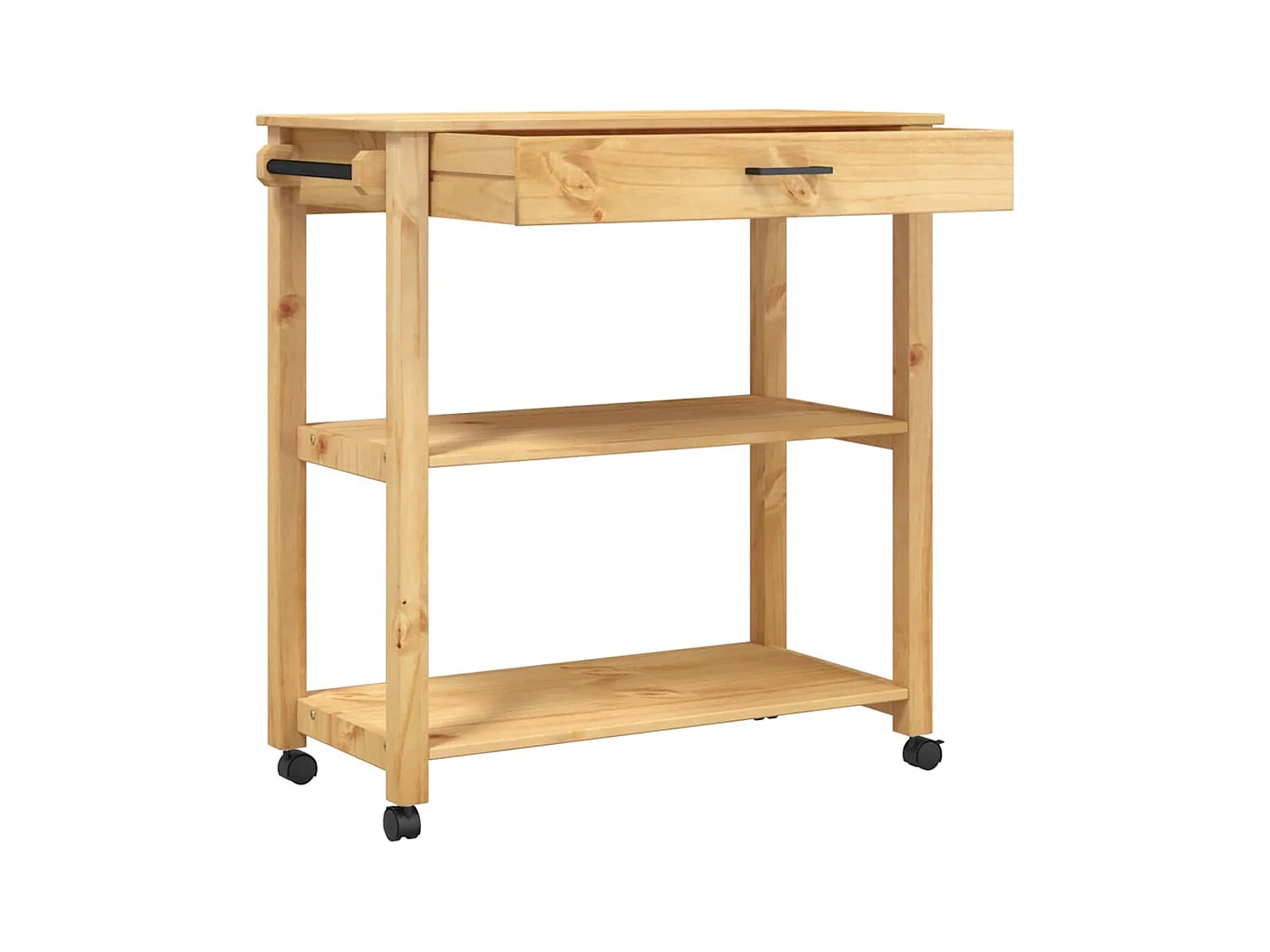 Chariot de cuisine MONZA 84x40x88,5 cm bois massif de pin