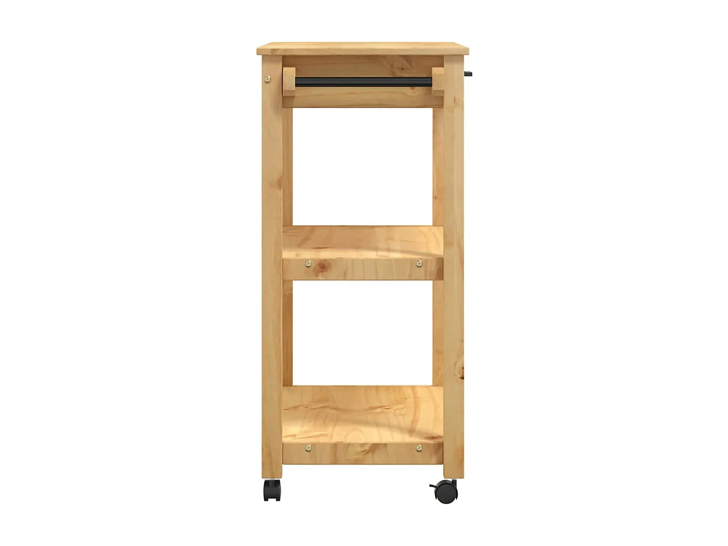 Chariot de cuisine MONZA 84x40x88,5 cm bois massif de pin
