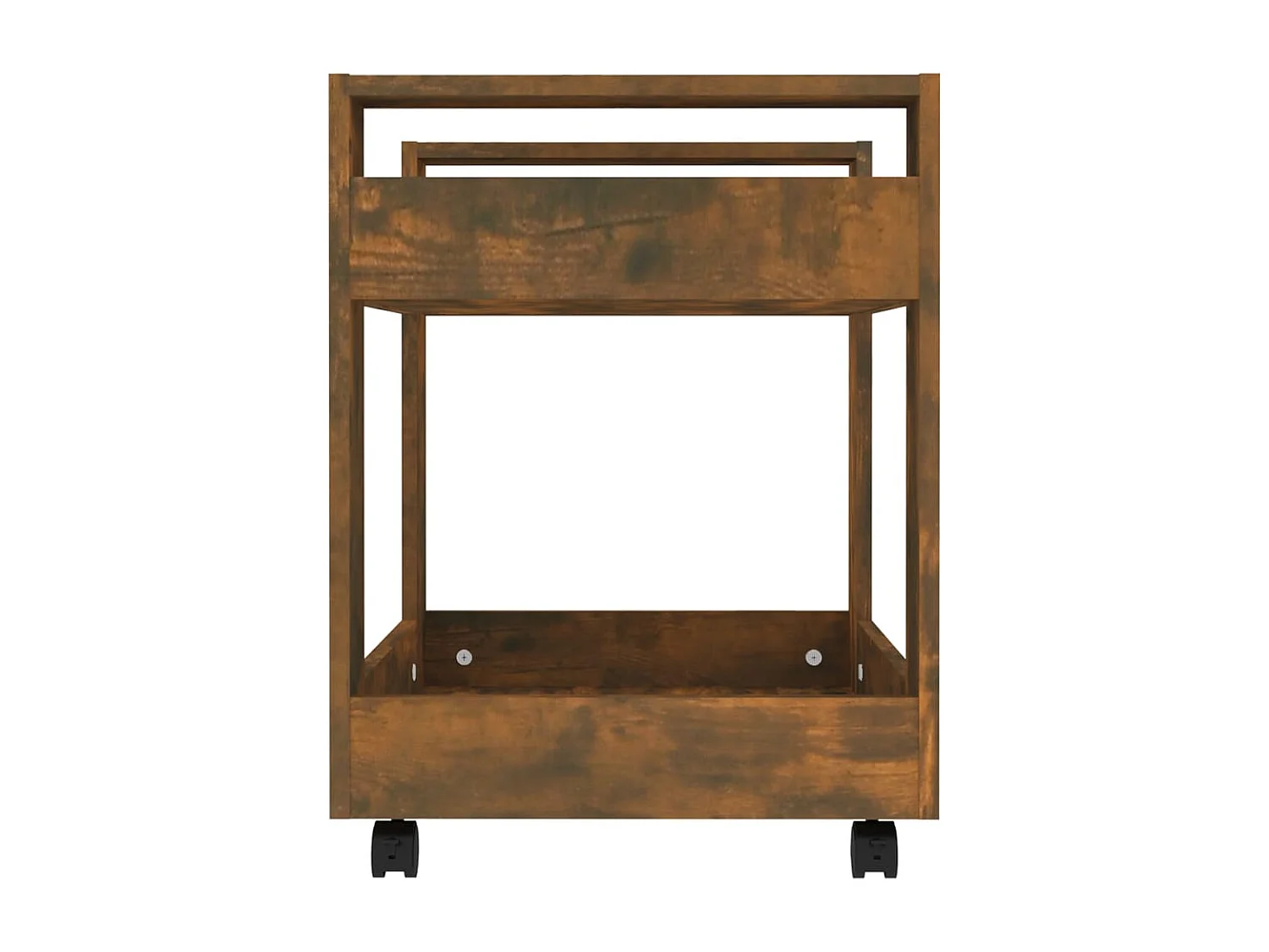 Chariot de bureau Chêne fumé 60x45x60 cm Bois d'ingénierie