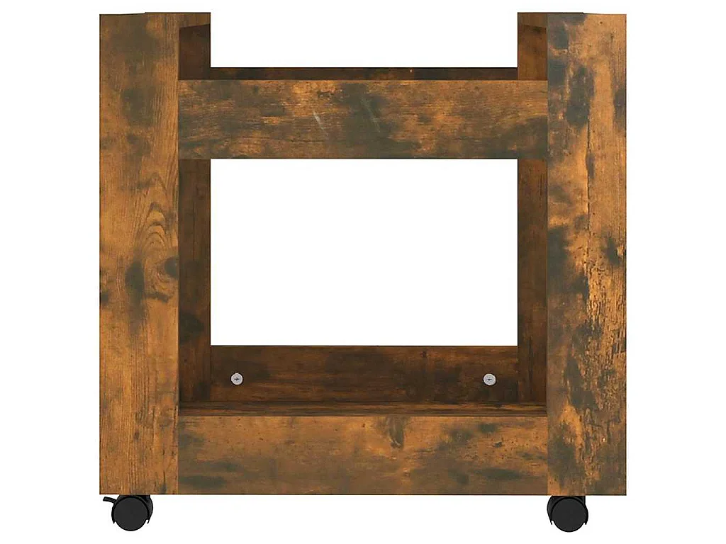 Chariot de bureau Chêne fumé 60x45x60 cm Bois d'ingénierie