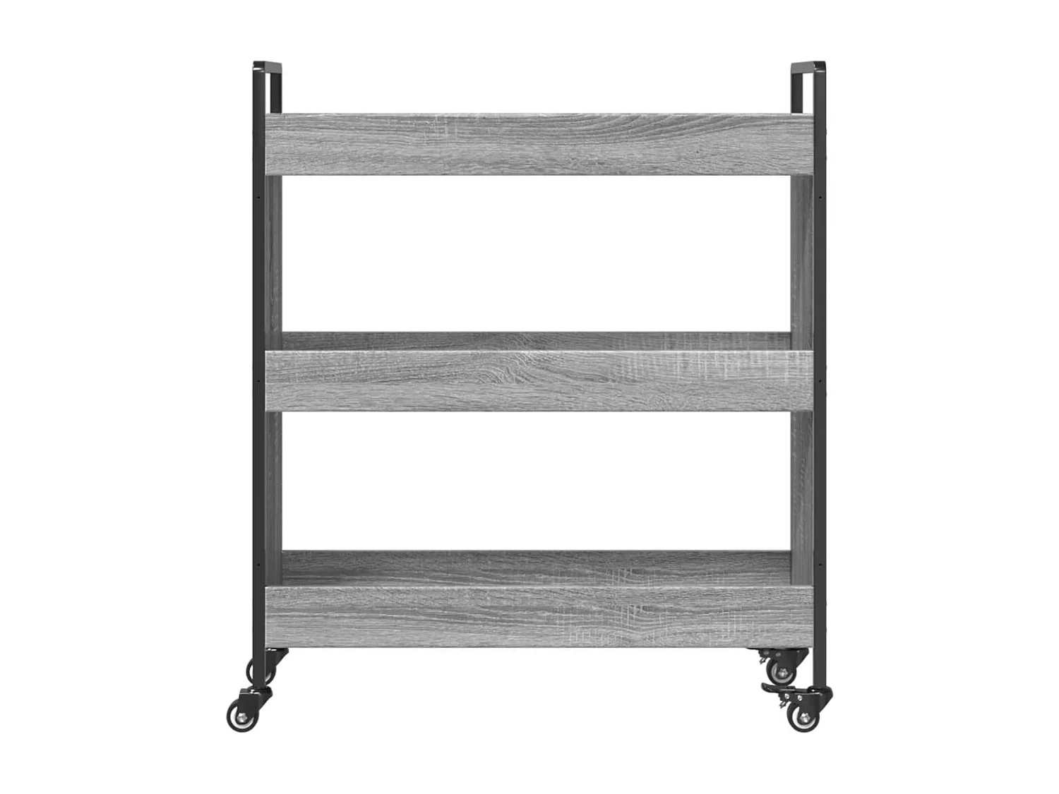 Keukentrolley 70x30x82 cm bewerkt hout grijs sonoma eikenkleur