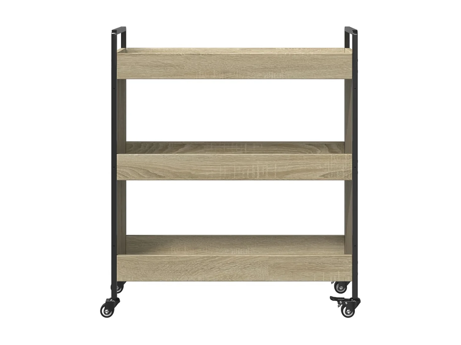 Chariot de cuisine chêne sonoma 70x30x82 cm bois d'ingénierie