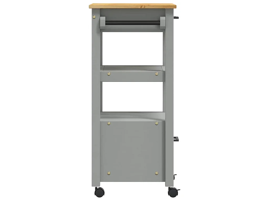 Keukentrolley MONZA 48x40x88,5 cm massief grenenhout