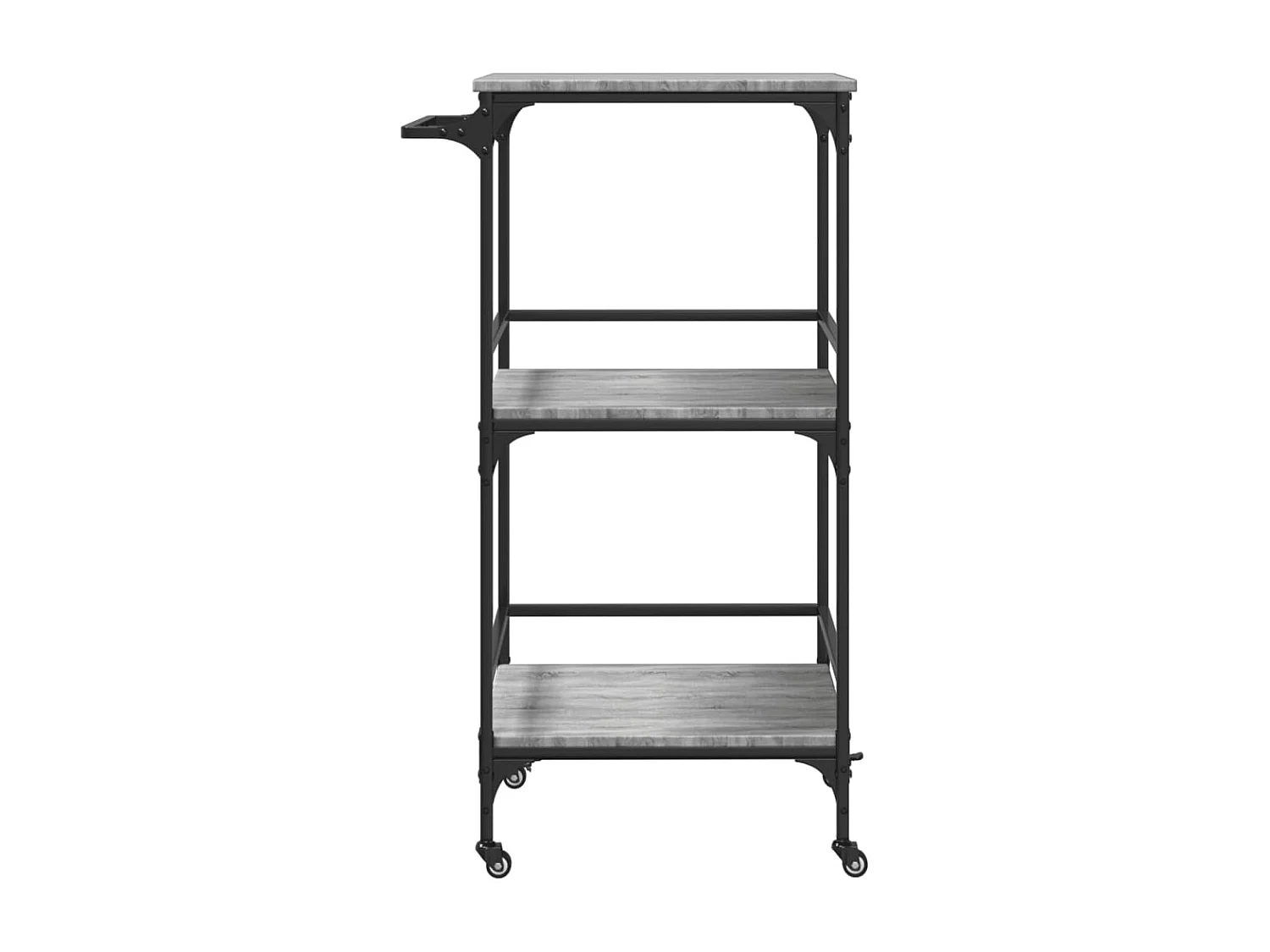 Carrito de cocina madera ingeniería gris Sonoma 60,5x50x105 cm