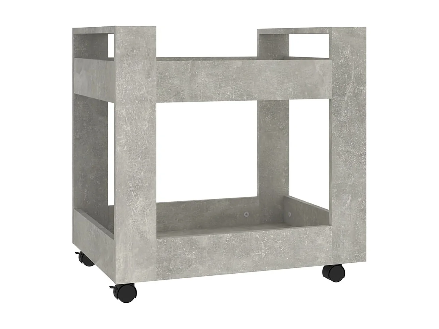 Bürowagen Betongrau 60x45x60 cm Holzwerkstoff
