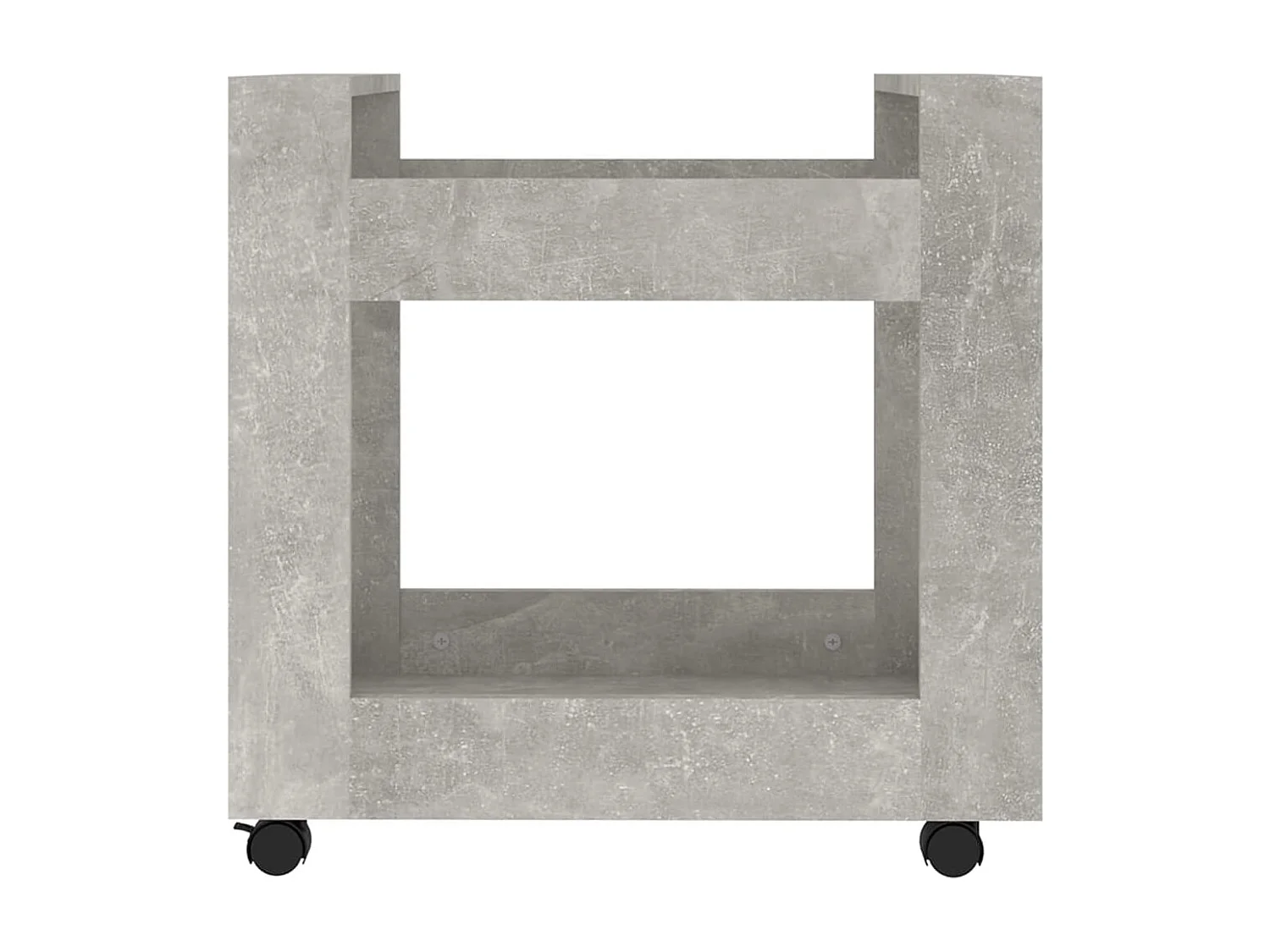 Chariot de bureau Gris béton 60x45x60 cm Bois d'ingénierie