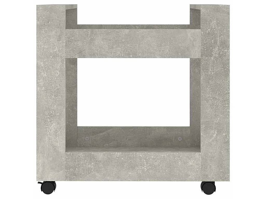 Chariot de bureau Gris béton 60x45x60 cm Bois d'ingénierie